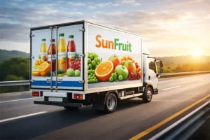 استیکر تبلیغاتی برای کامیون و خودروهای سنگین